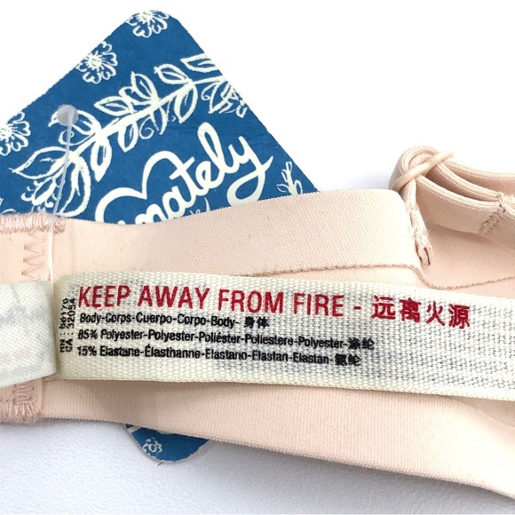 Free People Ari Nude Underwire Spandex Stretch Bra 36B - Picture 5 of 5